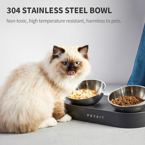 Elevated Stainless Steel Pet Bowl Set — customer photo