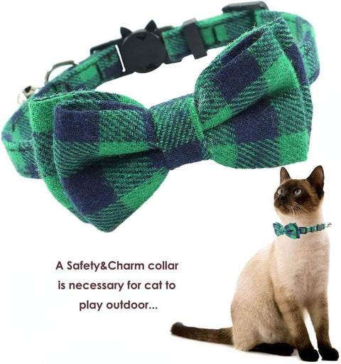 Breakaway Cat Collar with Bell &amp; Bow Tie – Set of 2 — customer photo