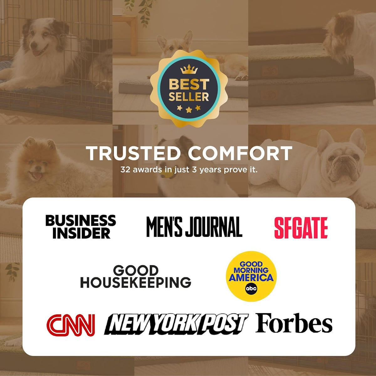 Bedsure XL Dog Bed, Extra Large Pet Bed with Comfy Sherpa,44X32In Grey | Orthopedic Egg Crate Foam,Comfort Support Flat Rectangle Pet Mat,Non-Slip Bottom,Removable Cover,For Extra Pet up to 80 Lbs