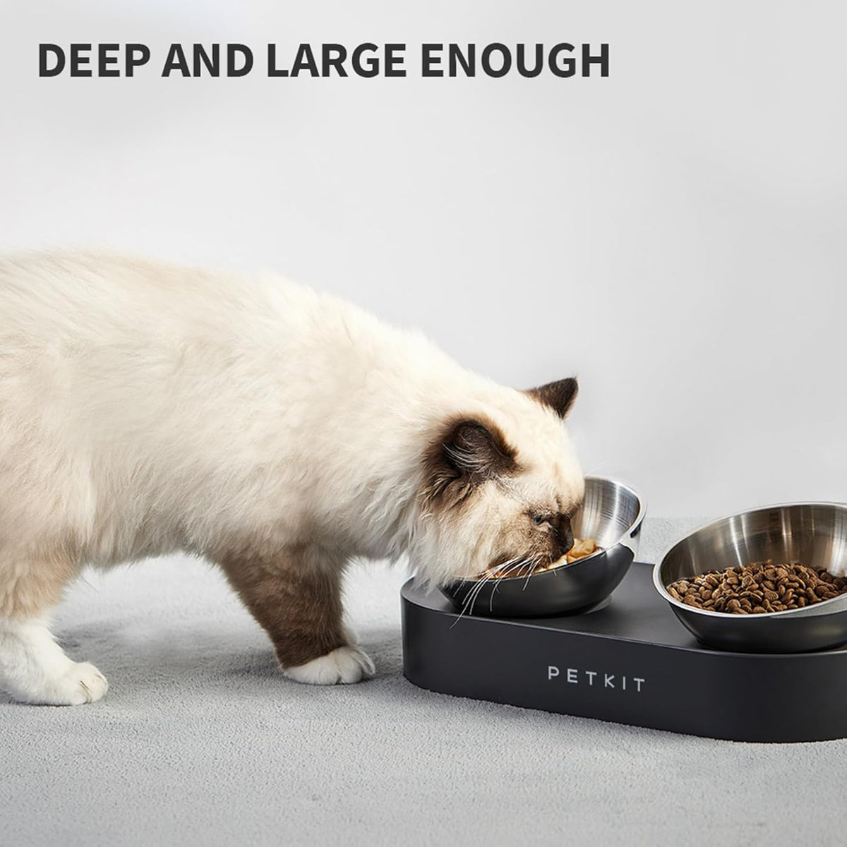 Elevated Stainless Steel Pet Bowl Set