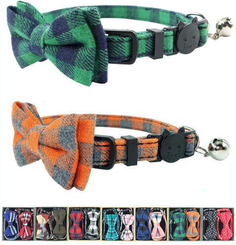 Breakaway Cat Collar with Bell &amp; Bow Tie – Set of 2 — customer photo