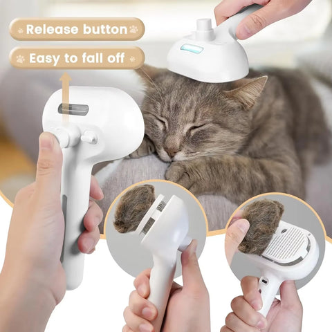 3-in-1 Electric Grooming Brush – Steam & Massage — customer photo