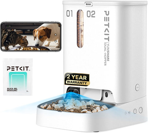 Dual-Hopper Smart Pet Feeder with AI Camera — customer photo