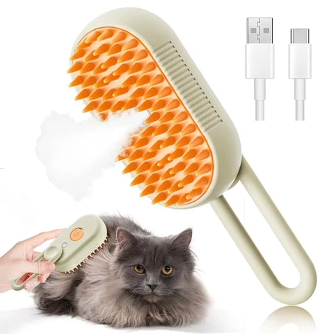 3-in-1 Electric Grooming Brush – Steam & Massage — customer photo
