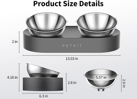 Elevated Stainless Steel Pet Bowl Set — customer photo